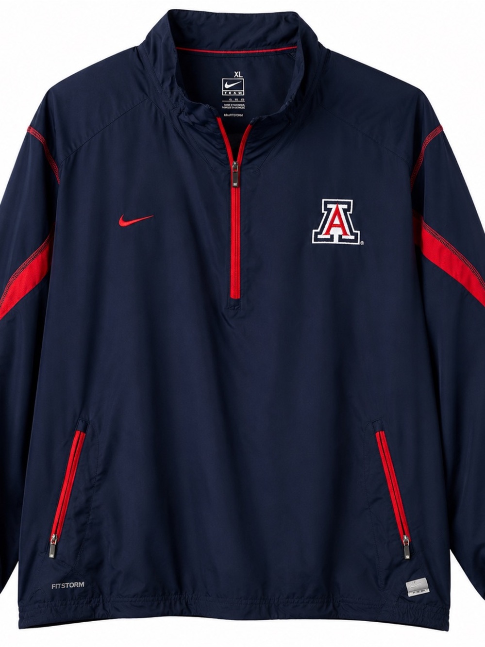 Nike Team Arizona Wildcats FitStorm Quarter Zip Pullover Jacket XL